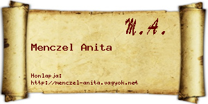 Menczel Anita névjegykártya